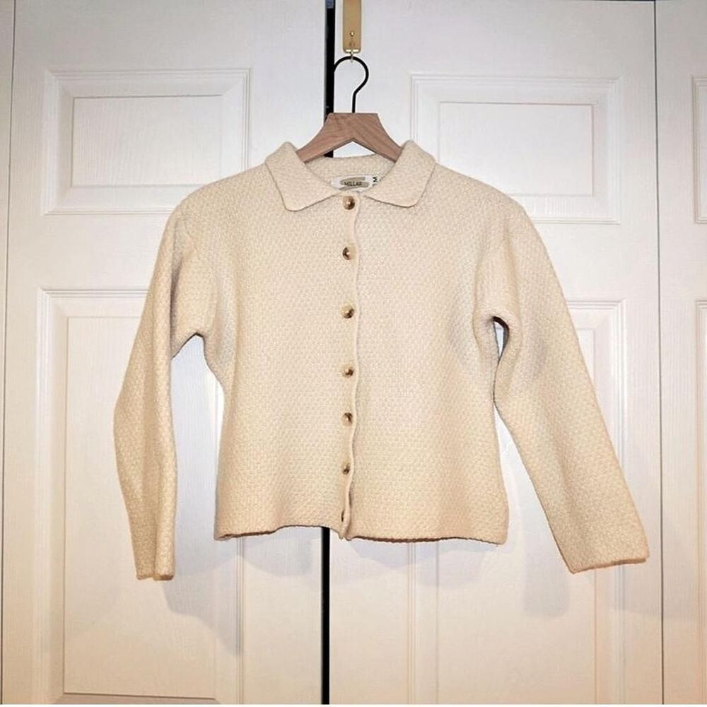 Peter-millar Women's Cream and White Cardigan
